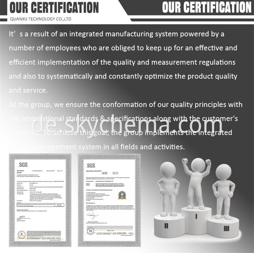 Our Certification 2